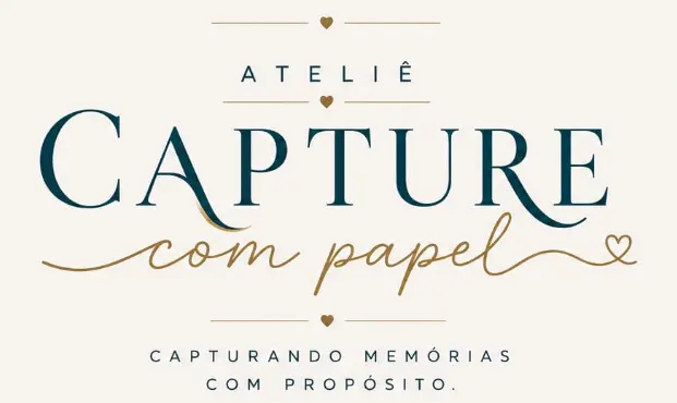 Peças de papelaria personalizada do Ateliê Capture com Papel