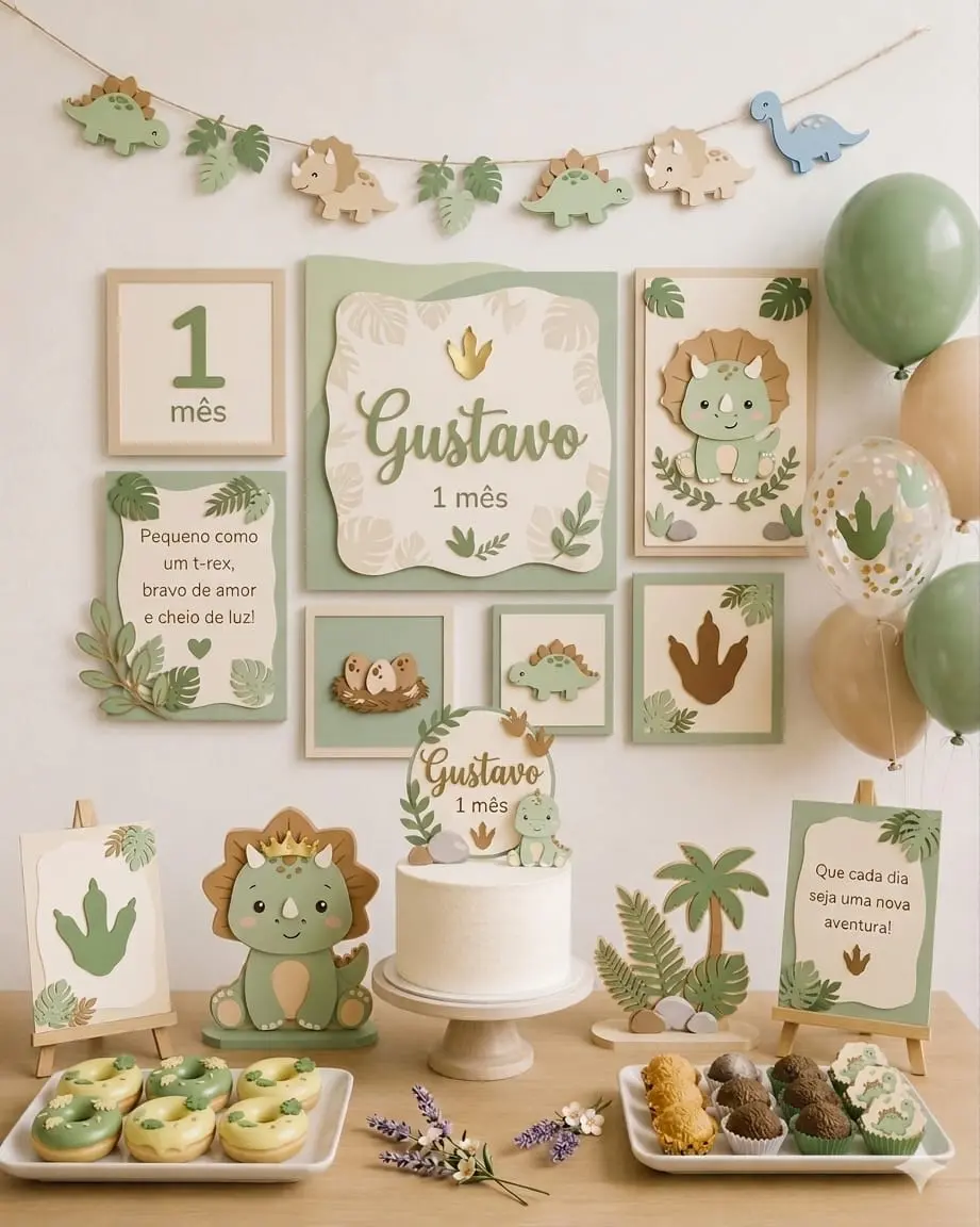 Festa Gustavo — Tema Dinossauros